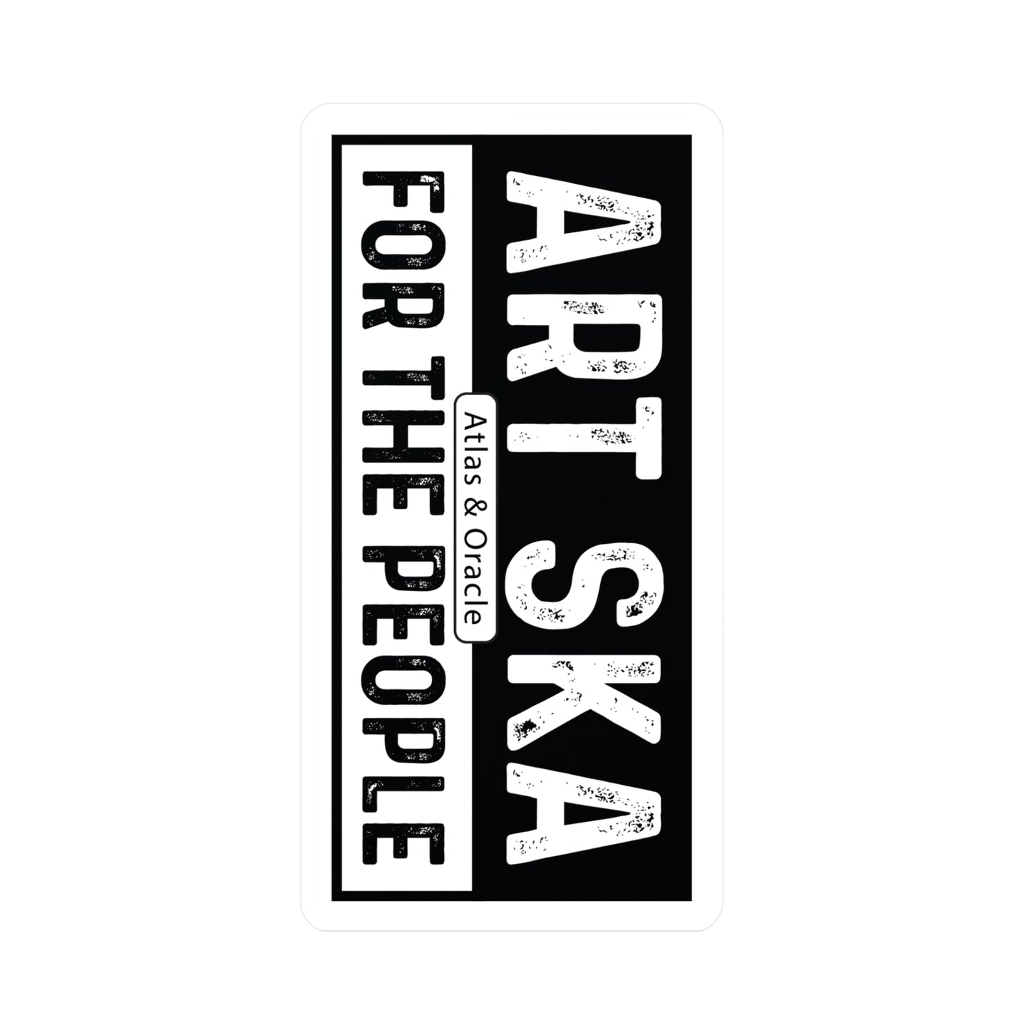 TWO-TONE B&W ART SKA FOR THE PEOPLE Vinyl Decals