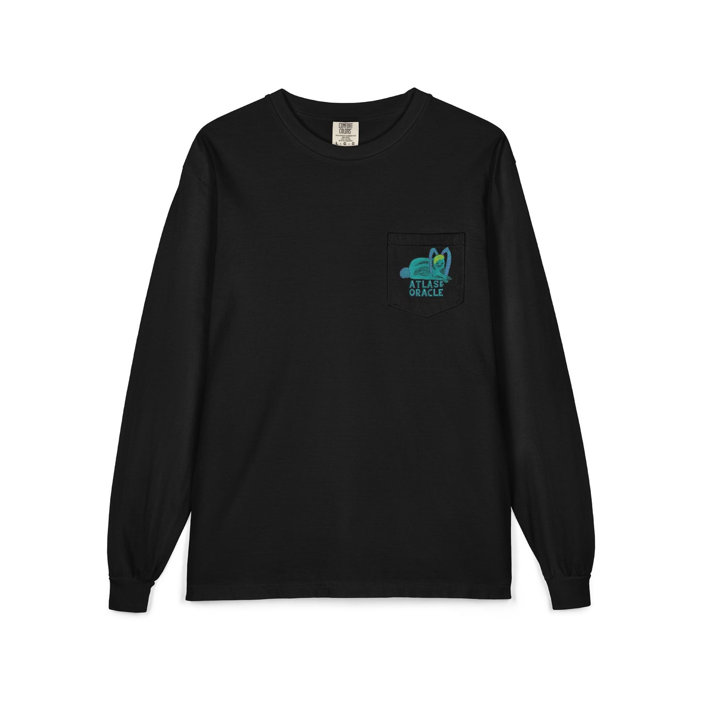 Unisex Long Sleeve Pocket T-Shirt (Rave Bünny Logo)