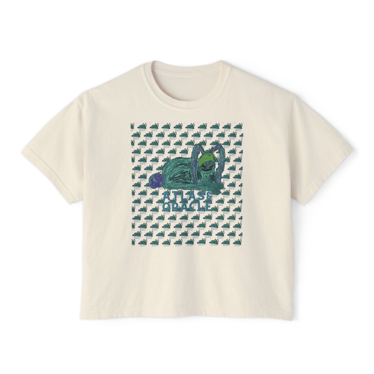 Women's Boxy Tee (Rave Bünny Logo)