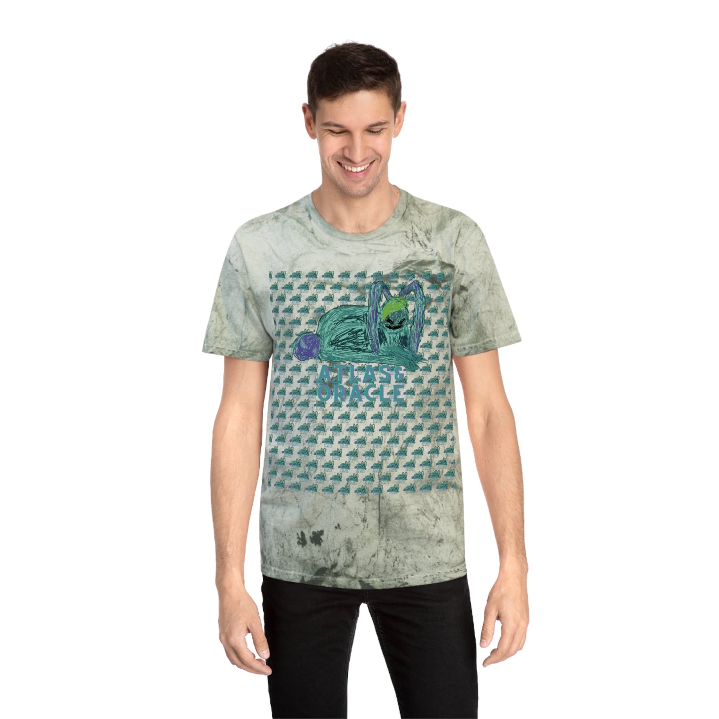 Unisex Color Blast T-Shirt (Rave Bünny Logo)